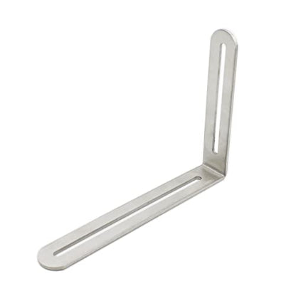 4 PCS Adjustable L-Shape Corner Brace, ULIFESTAR Heavy Duty Thicken Stainless Steel Joint Right Angle Brackets L Slotted Support Shelf Bracket for PC Case,Fixing Furniture-120x165x3mm/4.72x6.5x0.12'' - size: Silver 4.72 x 6.5 x 0.12 inches