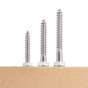 1/2 x 4 (5 pcs) Hex Lag Screws Bolts, 304 Stainless Steel 18/8, Hexagon Head Wood Screws for Heavy Duty Applications Like Deck Fence Floor - size: 1/2 x 4
