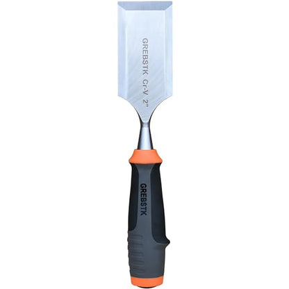 GREBSTK 2 Inch Wood Chisel, CR-V Steel Bevel-Edge Bench Tool