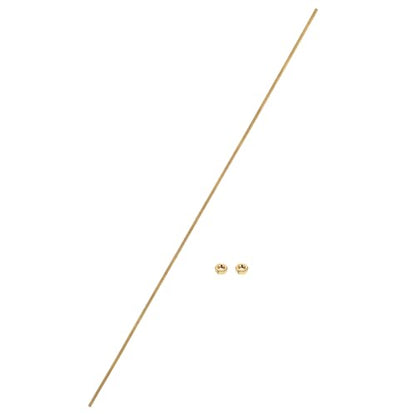 uxcell Brass Fully Threaded Rod, M2x0.4mm Pitch Right Hand Threads Studs with Solid Brass Hex Nuts, 250mm/10 Long Threaded Screw Rods Fasteners for Anchors Bolts Hangers Clamps - size: M2x0.4mmmm250mm