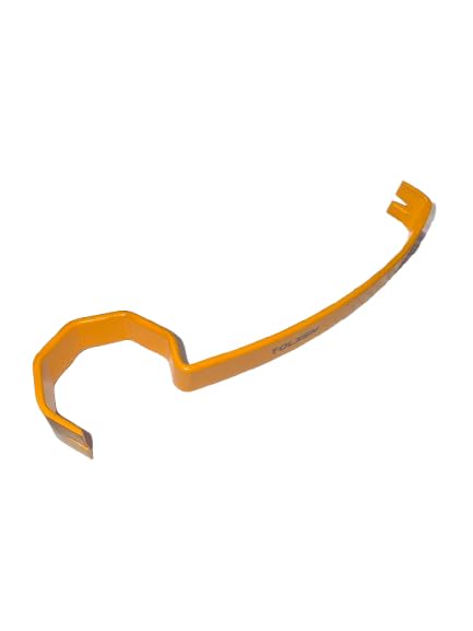 TOLSEN 15" Pry Bar – PATENT PENDING Hexagon Shaft Design for Tight Spaces & Leverage, Heavy Duty Nail Puller & Trim Removal Tool, Precision Crowbar for Construction, Demolition, Carpentry Use