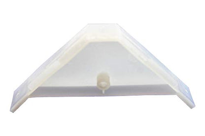 Berta 20-Pack, 90 Degree Cabinet Triangle Bracket, Plastic White Corner Support Braces - size: 20