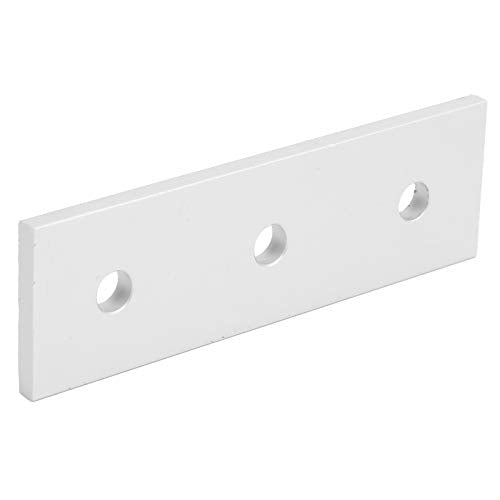 10pcs Flat Mending Plates, Straight Braces Aluminum Heavy Duty Mending Joining Plates Repair Fixing Bracket Connector(3030-3 Hole)