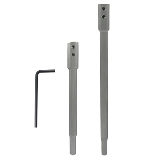 2 Pack 7"+10" Forstner Drill Bit Extension, 3/8" Round Shank - size: 7 Inch+10 Inch