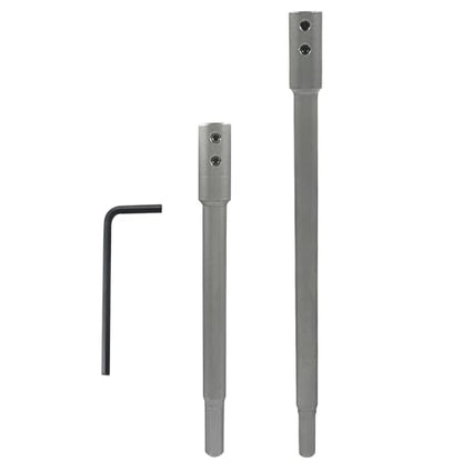 2 Pack 7"+10" Forstner Drill Bit Extension, 3/8" Round Shank - size: 7 Inch+10 Inch