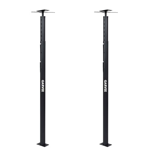 Garvee 2 Pack Jack Post, 56"-100" Height Range, House Floor Jack for Leveling, 18000 LBS Lifting Joist Beam Basement Jacks, Adjustable House Jacks for Lifting - color: Black/56"-100"