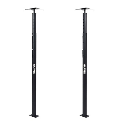 Garvee 2 Pack Jack Post, 56"-100" Height Range, House Floor Jack for Leveling, 18000 LBS Lifting Joist Beam Basement Jacks, Adjustable House Jacks for Lifting - color: Black/56"-100"