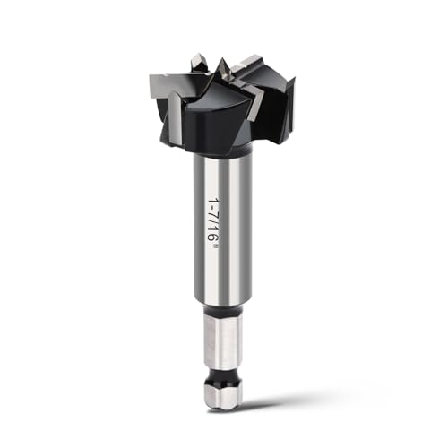 1-7/16" Forstner Drill Bit with 3/8" Quick Change Hex Shank - size: 1-7/16" | 36.5mm
