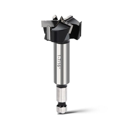 1-7/16" Forstner Drill Bit with 3/8" Quick Change Hex Shank - size: 1-7/16" | 36.5mm