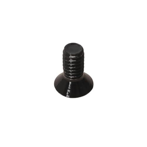 100 Pack 12-24 x 1/2" Black Flat Head Machine Screws, Full Thread - color: Black