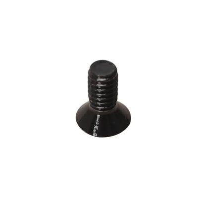 100 Pack 12-24 x 1/2" Black Flat Head Machine Screws, Full Thread - color: Black