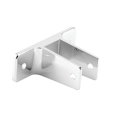 Sentry Supply 656-9033 Two Ear Wall Bracket, For 1/2 In. Panels, Zinc Alloy, Chrome Plated Finish (Single Pack)