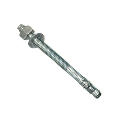MIGHTY FASTENERS Zinc-Plated Steel Wedge Anchors, 1" X 6" - Heavy-Duty Mounting Bolts for Concrete - 25 Pack - size: 1" X 6"