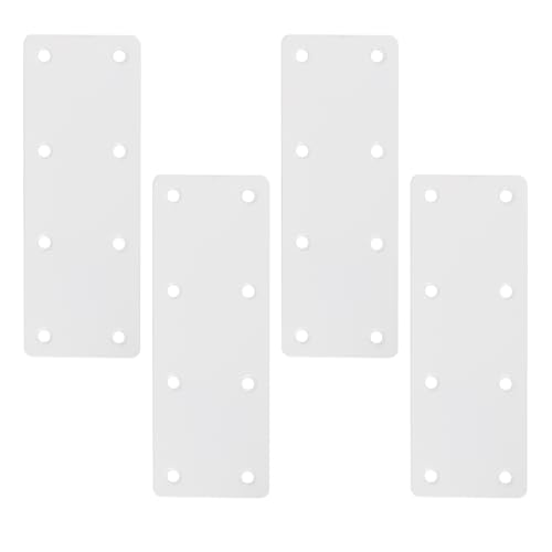 4 Pack Flat Straight Brace Brackets, Stainless Steel Shelf Bracket
