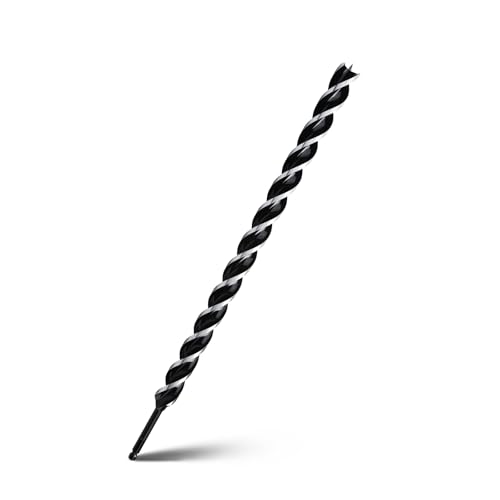 1-1/5" x 24" Auger Drill Bit for Wood,Hex Shank Tri Flute Drill Bit - size: 1-1/5"x24"