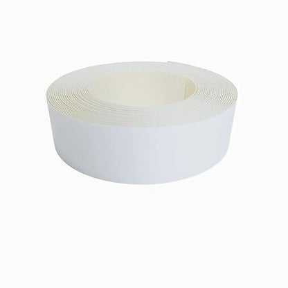White Edge Banding Tape Not Melamine PVC,1-1/2 inch x26ft UV Painted,Pre-glued Iron On Wood Veneer Roll,Real Wood Edging Band Strips with Hot Melt Adhesive for Cabinet Plywood Furniture