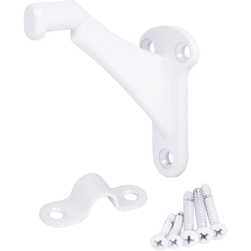 Heavy-Duty Handrail Bracket, White - color: White