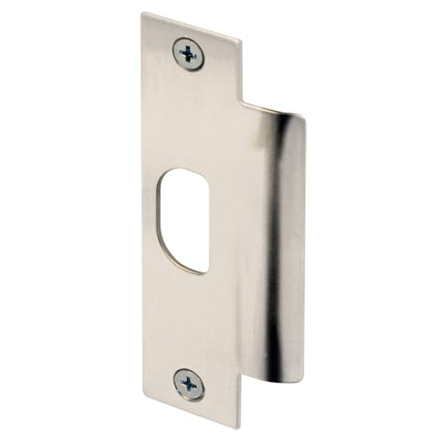 Prime-Line U 11199 Door Strike, Commercial, ASA 1-1/4 x 4-7/8 In. with Screws, Satin Nickel Finish (Single Pack) - color: Satin Nickel
