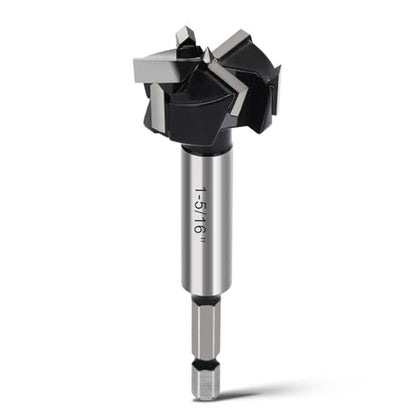 1-5/16" Forstner Drill Bit with 1/4" Quick Change Hex Shank - size: 1-5/16" | 33.5mm