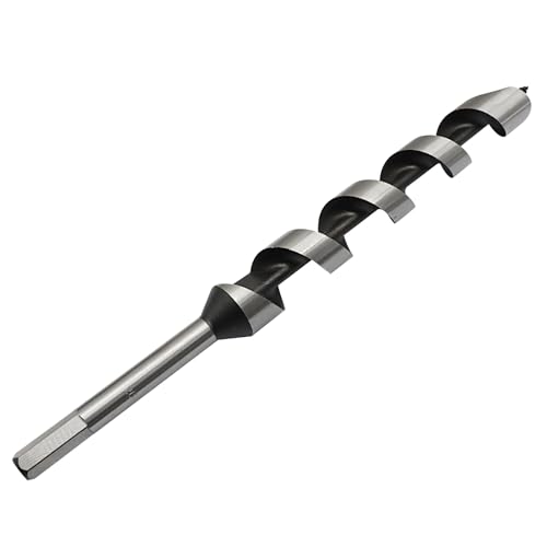 Hordion 1" Wood Auger Drill Bit, 12 Inch Long Ship Auger Bit with Hex Shank