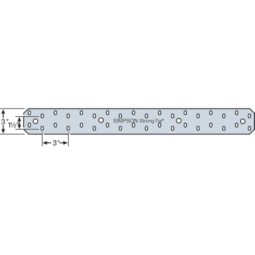 Simpson Strong-Tie MSTC28 MSTC 28-1/4 in. 16-Gauge Galvanized Medium Strap (Pack of 10)