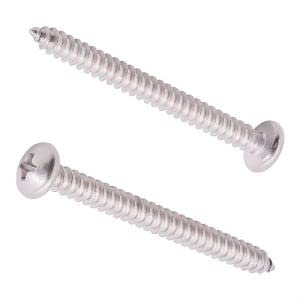 #14 x 1-3/4" Phillips Pan Head Sheet Metal Screws 304 Stainless Steel 20Pcs - size: #14 x 1-3/4