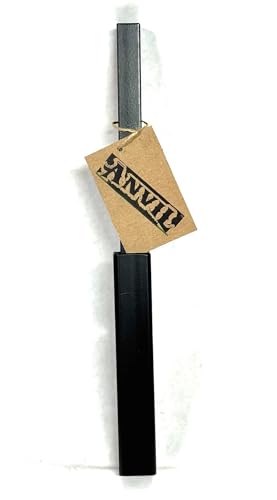 ANVIL'S No Welding Core Drilled 1" Outdoor Step Handrail Repair Brackets Loose Rusty Railings Post 7" Steel Grip Rail Mount for Wrought Iron Metal Rails Posts Broken Out of The Concrete Black