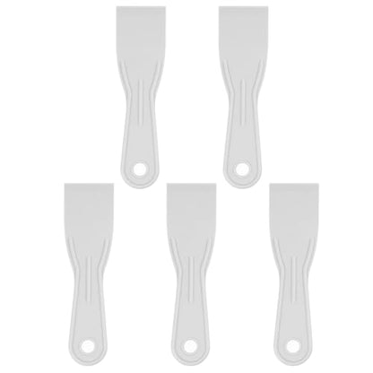 HARFINGTON 5pcs Putty Scraper 2" Width 1.7mm Thin Flexible Plastic Putty Knives for Taping Drywall Spreading Painting Wall Scratching Gray - size: 2"