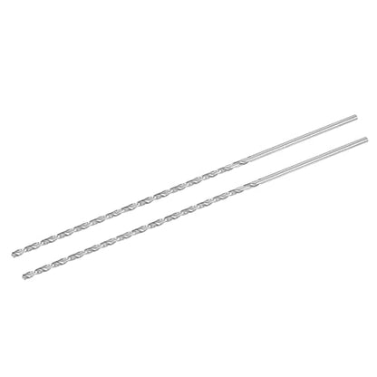 uxcell HSS Extra Long Twist Drill Bits,3.5mm Drill Dia 300mm Length 2Pcs - size: 3.5x300mm