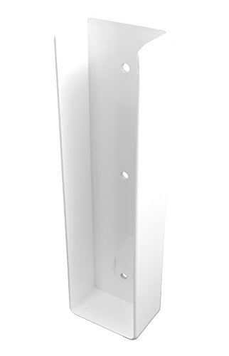 Weatherables Vinyl Fence U-Mount Bracket – U Brackets for Mounting on Vinyl Fencing, Made for 2in x 8in Inch Rail - size: 2 Inch X 8 Inch