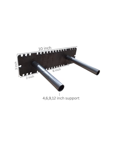 Floating Mantel Bracket-Sheppard Brackets-Sheppard System-Heavy Duty Floating Mantel Bracket (4 in. rods, 10 in. Backplate) - size: 10 in. backplate without tooling, style: 4 in. rods