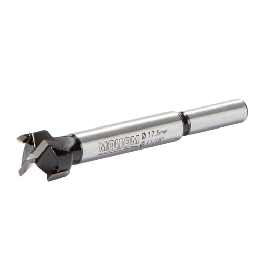 MOLLOM 11/16" (17.5mm) Carbide Forstner Drill Bit - size: 17.5mm | 11/16" (Imperial System)