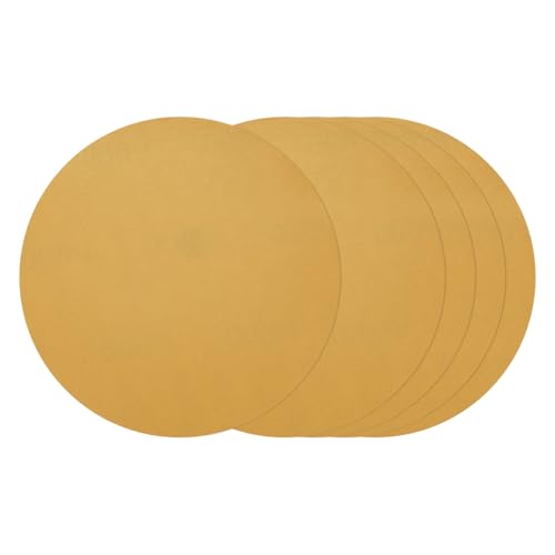 25Pcs Sanding Discs 5In 600Grit Hook and Loop Sandpapers Yellow - color: Yellow, size: 5 Inch(600 Grit)