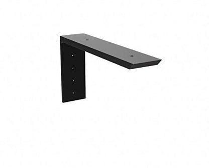 Heavy Duty Wood Shelf Brackets (10 in. x 10 in.)-Decorative Rustic Wall Shelf Supports for Floating Shelves, Bookshelves, and Kitchen Storage – Solid Steel Brackets with Pre-Drilled Mounting Holes - size: 10 x 10 Inches