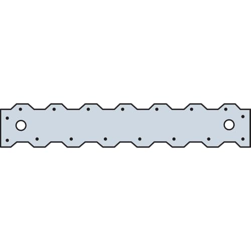 Simpson Strong-Tie ST2122 ST 12-13/16 in. 20-Gauge Galvanized Strap Tie (Pack of 50) - size: 50 Pack
