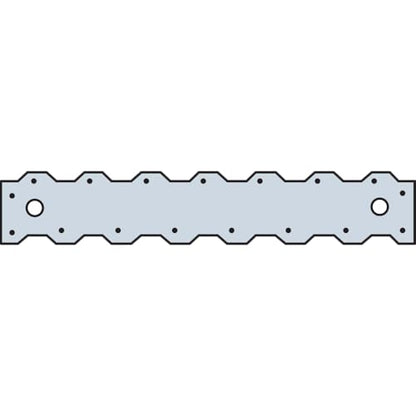 Simpson Strong-Tie ST2122 ST 12-13/16 in. 20-Gauge Galvanized Strap Tie (Pack of 50) - size: 50 Pack