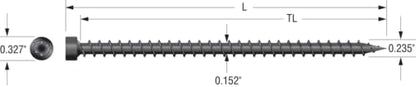 Simpson Strong-Tie SDWC15450-KT Strong-Drive SDWC Truss Screw, 4-1/2" Interior Wood Screws, Electrocoating, Black, (Truss Kit Includes 50 Screws, 1 Bit, 1 Guide)