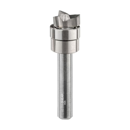 Compact Shallow Pattern Router Bit, 3/16" CL Spiral Carbide Head for Dado Clean-Out, Hinge Mortising & Template Routing – Made in USA US2188CSP - style: 3/16" CL