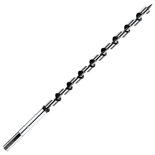 1/2 Inch x 12 Inch Long Ship Auger Drill Bit Set for Wood - size: 1/2"x12"