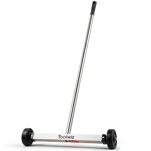 Toolwiz 15" Rolling Magnetic Sweeper 10 Lbs Rolling Magnetic Sweeper - size: 15 Inches