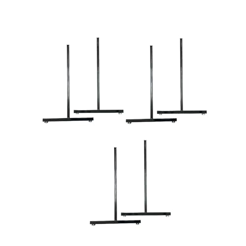 Only Hangers EZ Slide-On Grid Legs - Pack of 3 Sets - No Hardware Needed (Black) - color: Black
