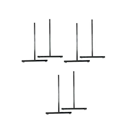 Only Hangers EZ Slide-On Grid Legs - Pack of 3 Sets - No Hardware Needed (Black) - color: Black