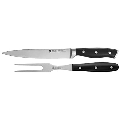 HENCKELS Forged Accent 2-pc Carving Set - color: Black