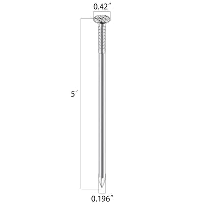 Wensilon (9 pcs)5 inch Stainless Steel 304 Nails, Hanging Nails, Wall Nails, Dowels, Long Nails - color: Ss, size: 5