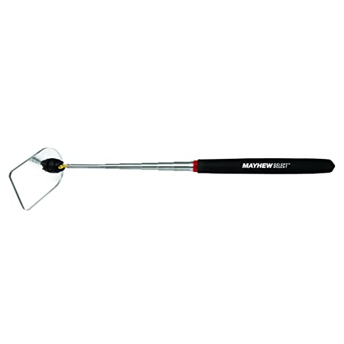Mayhew Tools 17755 TeleMirror Telescoping Acrylic Mirror, 1-3/4" x 2-1/2", Black - size: 1-3/4 x 2-1/2"