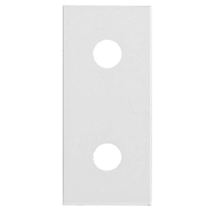 Joining Plate, Pack of 10 Aluminum Flat Connecting Plate Reinforcement Vertical Connection Tool Rectangular 2 Hole Placement Joining Plate for Construction Industry (2020) - size: 2020