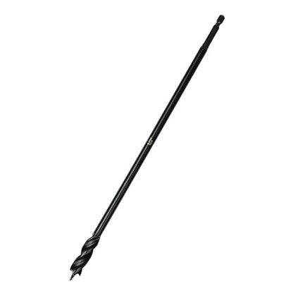 Greycore Tools 1/2 Inch x 12 Inch 3-Flute Auger Bit, Wood Drill Bit for Hard and Soft Wood, 1/4” Quick Change Shank, Woodworking Auger Bits (1/2” x 12” Auger) - size: 1/2" x 12", style: 12 Inch
