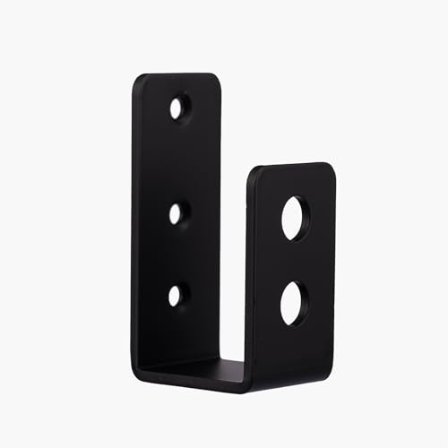 2x4 Door Barricade Brackets, 2 PcsDoor Hardware Brackets Fits 2x4 Bars, Door Security Barricade Bracketsset, for Home Barn Shed Garage Gate Bar Security Holder Doors Reinforcement,with Screws (2)
