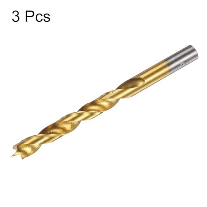 HARFINGTON 3pcs Brad Point Drill Bit 9.5mm/3/8 Dia Straight Round Shank - size: 9.5mm
