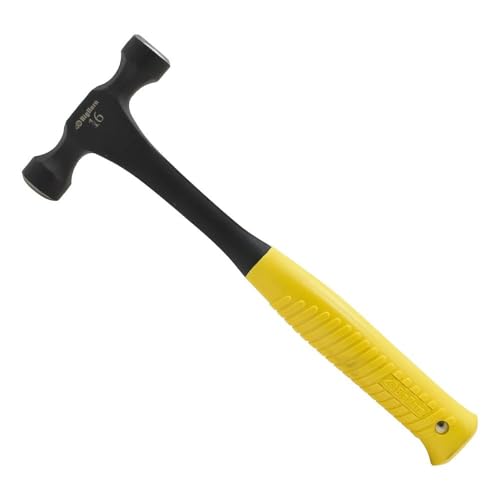 Big Horn 15112 16 Oz Magnetic Double Head Cap Nail Roofing Hammer – Dual Magnetic Faces, One-Handed Nail Placement – Single-Piece Forged Steel, Ergonomic Non-Slip Grips – Roofing, Dry-In, House Wrap - style: Double-Sided Roofing Hammer